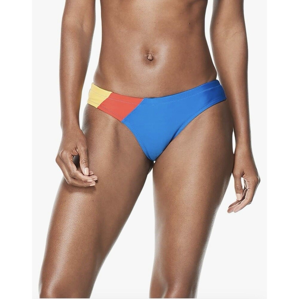 NWT Speedo Women's Swimsuit Bottom Bikini Endurance Cheeky Hipster, Blue, Small